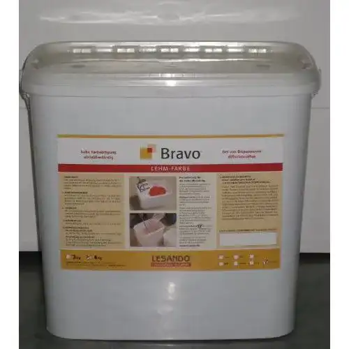 Lehmfarbe Bravo Lesando 4 kg rot