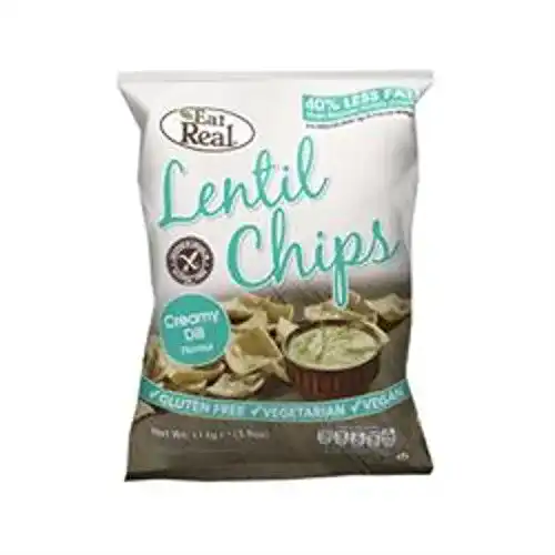 Linsen-Chips Eat Real (cofresh), Dill Flavour Lentil Chips 40g