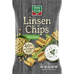 Linsen-Chips Funny-Frisch Linsen Chips Sour Cream, 12 x 90 g