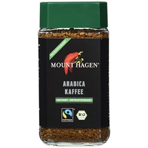 Caffè solubile decaffeinato Mount Hagen Bio FT Naturland 100g