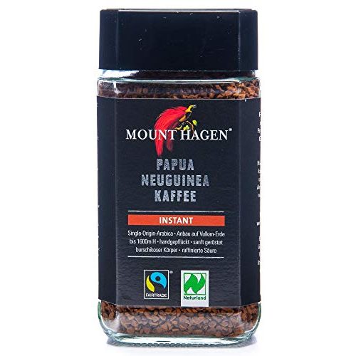 Löslicher Kaffee Mount Hagen Bio Fairtrade Instant, 2 x 100 gr