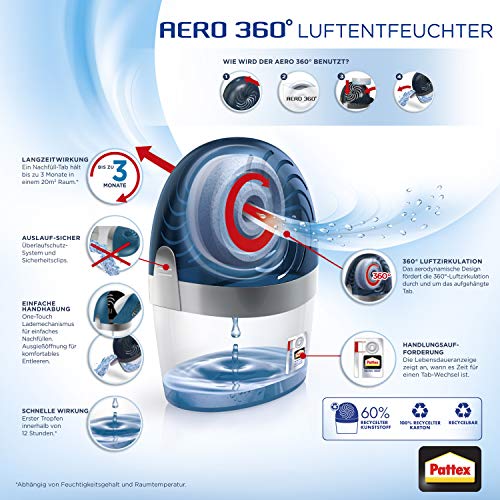 Luftentfeuchter Pattex AERO 360º, ultra-absorbierend