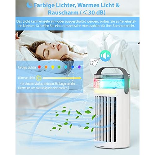 Luftkühler Manwe Mobile Klimageräte, 5 IN 1 Klimaanlage Mini