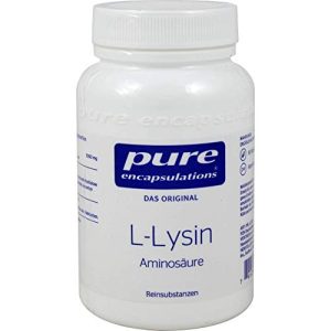 Lysin Pure Encapsulations, L-, Essentielle Aminosäure, 90 Kapseln