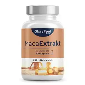 Maca-Kapseln gloryfeel Maca 2500mg Hochdosiert, 200 Kapseln