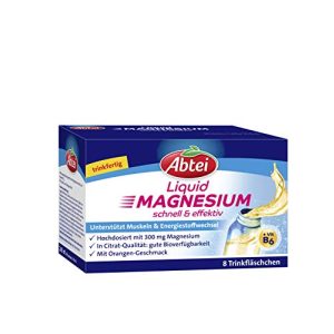 Magnesium-Ampullen Abtei Liquid Magnesium, Orangen, 8 Trinkfl.