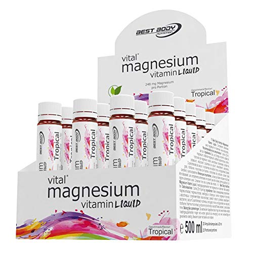Magnesium-Ampullen Best Body Nutrition, Tropical, 20 Ampullen