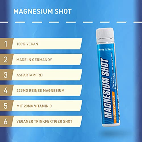 Magnesium-Ampullen Body Attack Sports Nutrition, 20 x 25ml