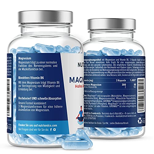 Magnesium hochdosiert NUTRI & CO Magnesium Pflanzlich