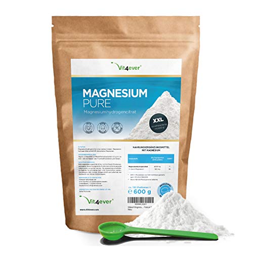 Die beste magnesium hochdosiert vit4ever magnesium pure 600 g pulver Bestsleller kaufen
