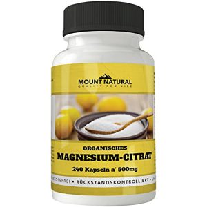Magnesiumcitrat Mount Natural Magnesium 240 Kapseln