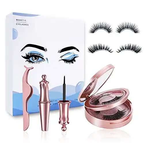 Magnetische Wimpern Walacr 4 Paar, 3D Magnetwimpern