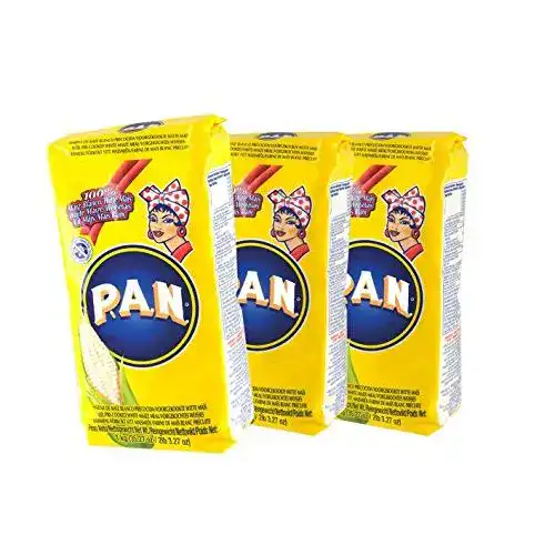 Maismehl PAN Weisses feines, vorgekocht, Kolumbien, 3 x 1kg
