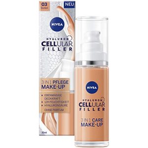 Make-up NIVEA Hyaluron Cellular Filler 3in1 Pflege Dunkel, 30ml