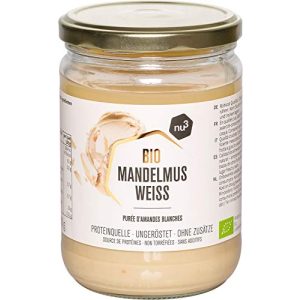 Mandelmus nu3 Bio Weiß – 500 g im Glas