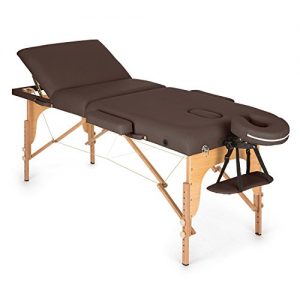 Massageliege Klarfit MT 500, Massagetisch, 10-stufige Rückenlehne