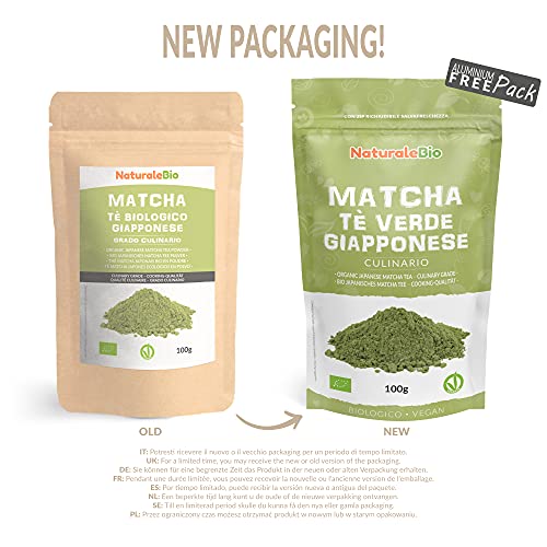 Matcha-Tee NaturaleBio Matcha Tee Pulver Bio – 100 GR. Original