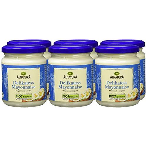 Mayonnaise Alnatura Bio Delikatess- mit Ei, 6 x 250 ml