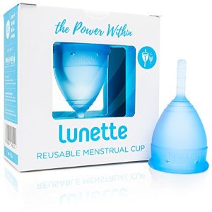 Menstruationstasse Lunette – Blau – Model 1 für leichte Blutung