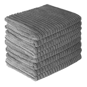 Microfibre cloth gryeer set of 8 microfibre tea towels, highly absorbent
