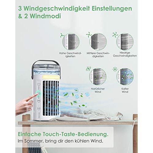 Mini-Luftkühler Manwe Mobile Klimageräte, Luftkühler USB