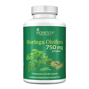 Moringa-Kapseln BIOMENTA Moringa Oleifera, 180 Kapseln