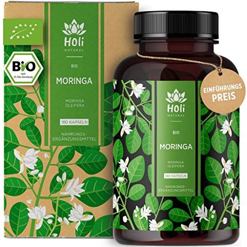 Die beste moringa kapseln holi natural bio moringa kapseln 180 kapseln Bestsleller kaufen