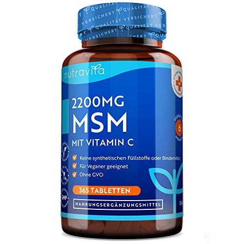 Die beste msm kapseln nutravita msm hochdosiert 2200mg mit vitamin c Bestsleller kaufen