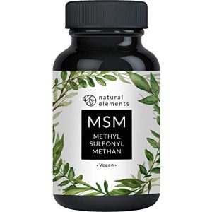MSM-Pulver natural elements MSM Kapseln, 365 vegane Kapseln