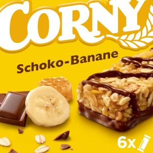 Müsliriegel Corny Schoko-Banane, 150g Schachtel mit 6 Riegeln