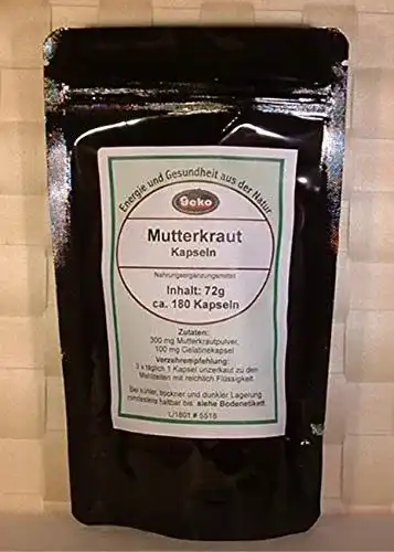 Mutterkraut GEKO -Kapseln 72g ca.180 Kapseln a´400mg – OVP