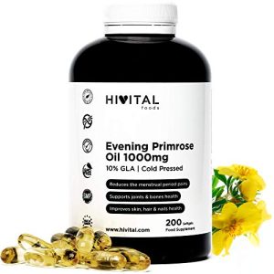 Nachtkerzenöl Hivital Foods 1000 mg Kaltgepresst, 200 Softgel