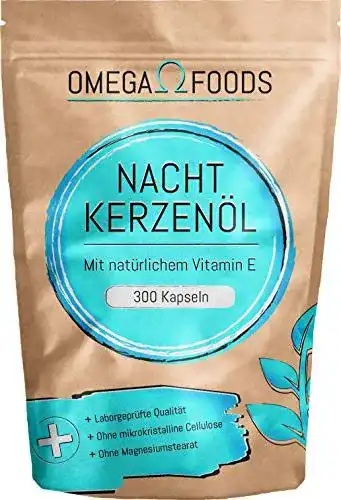 Nachtkerzenöl-Kapseln OMEGA FOODS 300 hochdosierte Kapseln