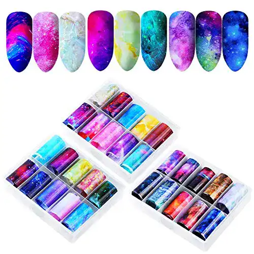 Nagelfolie Anyasen transferfolie nägel 30 rollen Nail Art