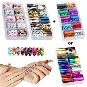 Nagelfolie SwirlColor Folie Nägel, Aufkleber 30 Rollen