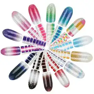 Nagelfolie VINFUTUR 224pcs Glitzer Nagelsticker Selbstklebend