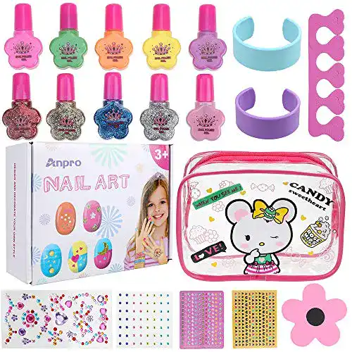 Nagellack (Kinder) Anpro 19Stk Nagellack Set, Wasserbasis