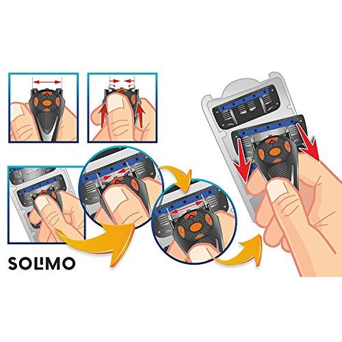 Nassrasierer SOLIMO Amazon-Marke: Herrenrasierer, 5-fach-Klinge