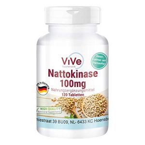 Nattokinase ViVe Supplements, 100mg, 120 Tabletten, Hochdosiert