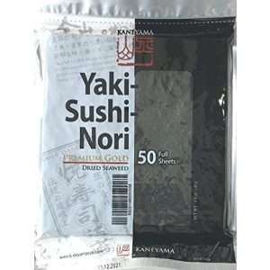 Nori-Blätter Kaneyama Yakinori Premium Gold, ganzes 50 Blatt