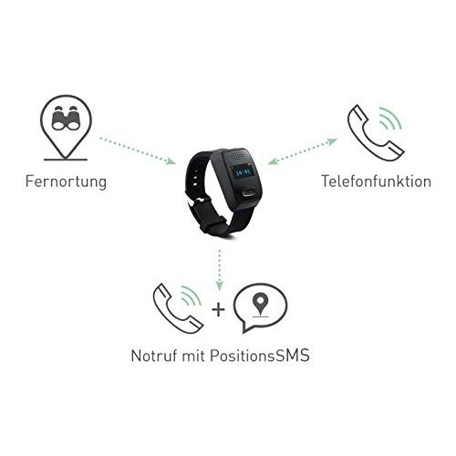 Notrufarmband bembu GPS-Watch PRO, NEU mit Sturzerkennung