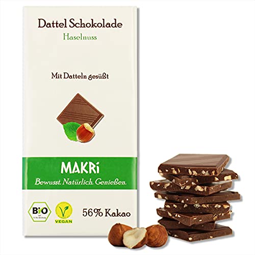 Die beste nussschokolade makri dattel schokolade haselnuss 5x 85g Bestsleller kaufen