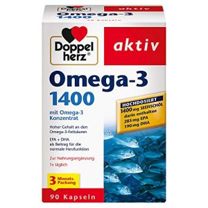 Omega-3 Doppelherz 1400 mg, hochdosiert, 90 Kapseln