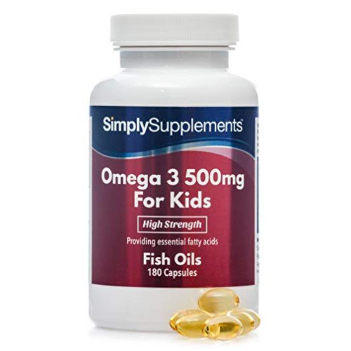 Omega-3 für Kinder Simply Supplements, 500mg, 360 Kapseln