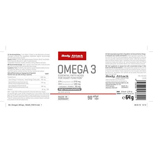 Omega-3-Kapseln Body Attack Sports Nutrition Omega-3 Kapseln