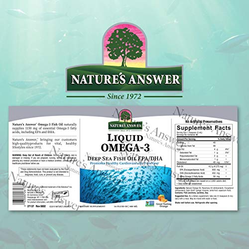 Omega-3-Öl Nature’s Answer Omega 3 Liquid 480ml
