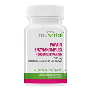 Papain McVital Enzymkomplex 400.000 USP/500 mg, 60 Kapseln