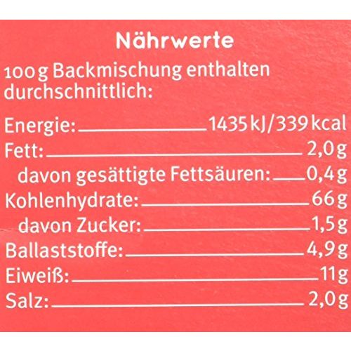 Pizzateig-Backmischung Bauckhof Pizzateig Dinkel, (6 x 350 g)