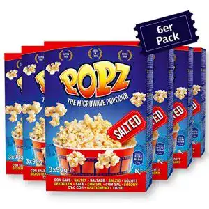 Popcornmais Popz Salted Popcorn 6er Pack (6 x 270 g)
