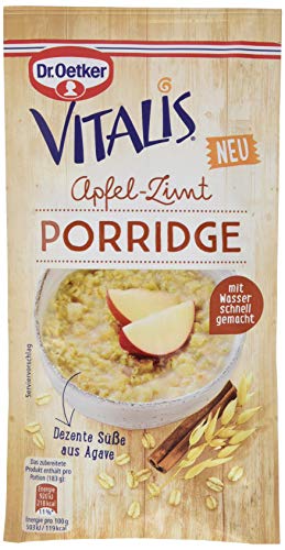 Die beste porridge dr oetker vitalis apfel zimt 10 x 58 g Bestsleller kaufen